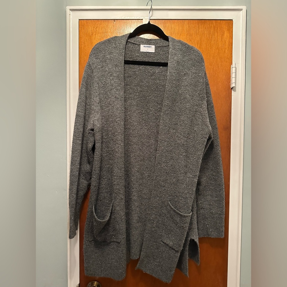 Old Navy Charcoal Open Front Cardigan
